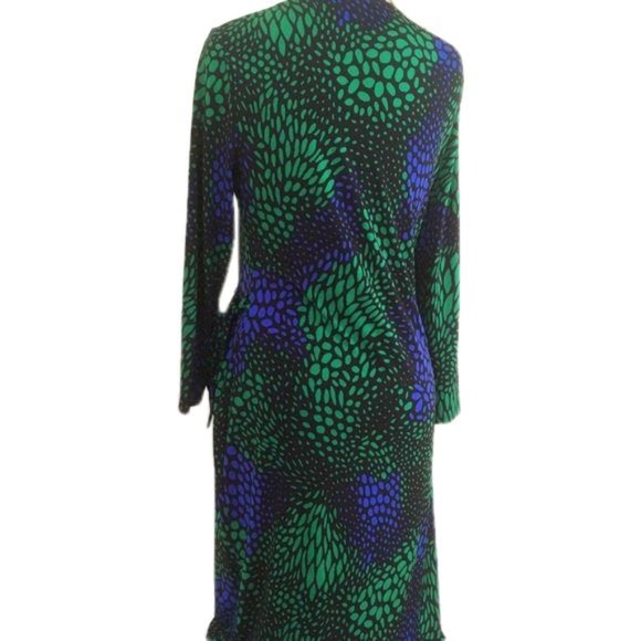 Sold🔥Anne Klein Multicolored Geometric Wrap Dress - Picture 5 of 7